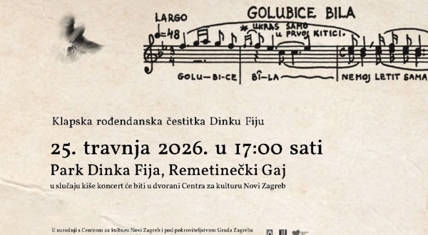 Klapski koncert u čast Dinka Fija 25. travnja